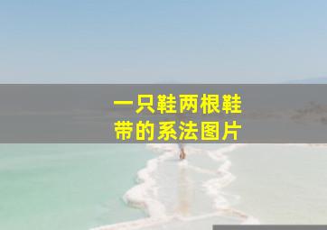 一只鞋两根鞋带的系法图片