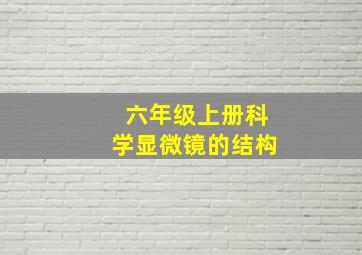 六年级上册科学显微镜的结构