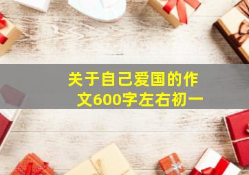 关于自己爱国的作文600字左右初一