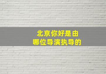 北京你好是由哪位导演执导的