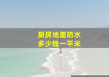 厨房地面防水多少钱一平米