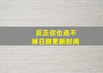 反正你也逃不掉日剧更新时间