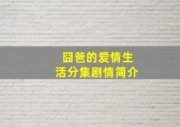 囧爸的爱情生活分集剧情简介