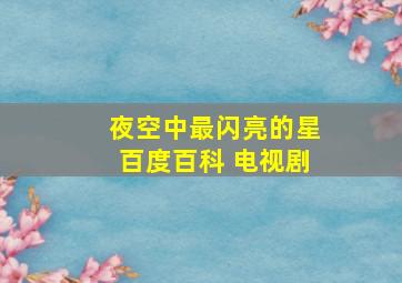 夜空中最闪亮的星百度百科 电视剧