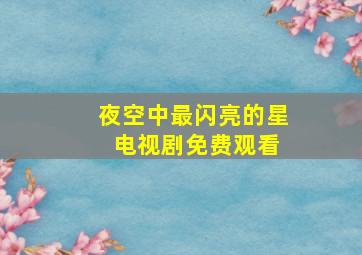 夜空中最闪亮的星 电视剧免费观看