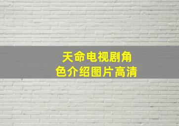 天命电视剧角色介绍图片高清