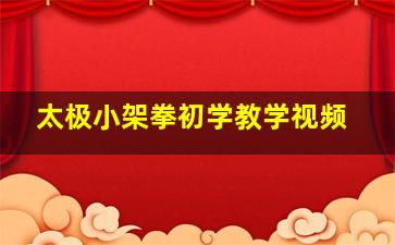 太极小架拳初学教学视频