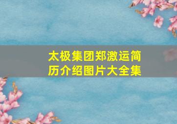 太极集团郑激运简历介绍图片大全集