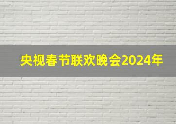 央视春节联欢晚会2024年