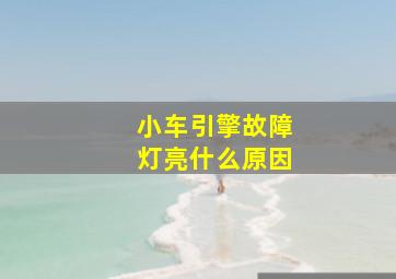 小车引擎故障灯亮什么原因