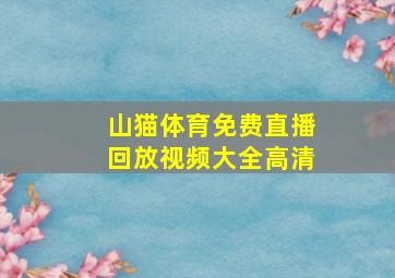 山猫体育免费直播回放视频大全高清