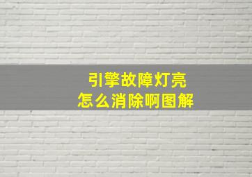 引擎故障灯亮怎么消除啊图解