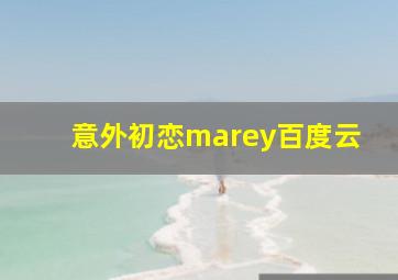 意外初恋marey百度云