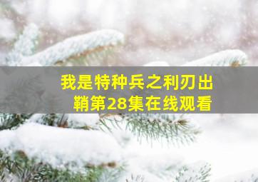 我是特种兵之利刃出鞘第28集在线观看