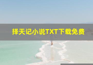 择天记小说TXT下载免费