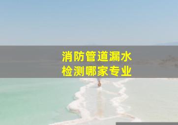 消防管道漏水检测哪家专业