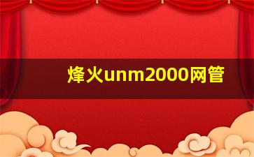 烽火unm2000网管