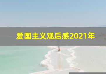 爱国主义观后感2021年