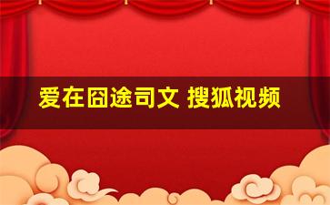 爱在囧途司文 搜狐视频