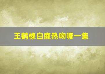 王鹤棣白鹿热吻哪一集