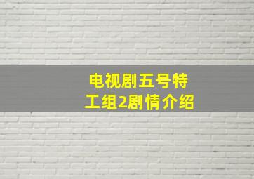 电视剧五号特工组2剧情介绍