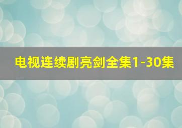 电视连续剧亮剑全集1-30集