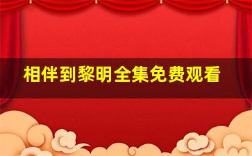 相伴到黎明全集免费观看