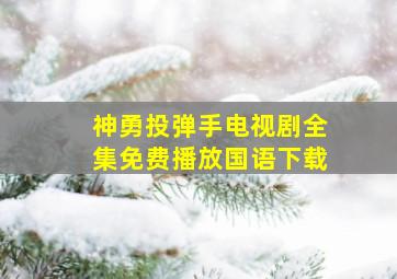 神勇投弹手电视剧全集免费播放国语下载