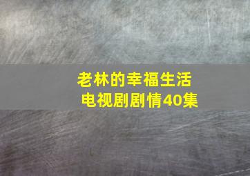 老林的幸福生活电视剧剧情40集