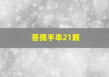 菩提手串21颗