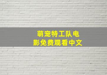 萌宠特工队电影免费观看中文