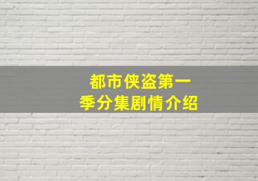 都市侠盗第一季分集剧情介绍