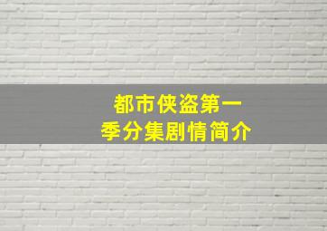 都市侠盗第一季分集剧情简介