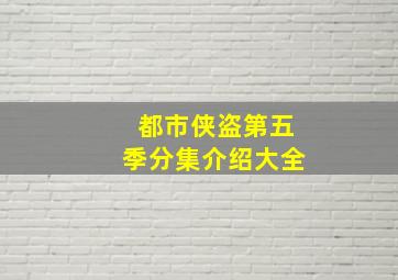 都市侠盗第五季分集介绍大全