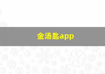 金汤匙app