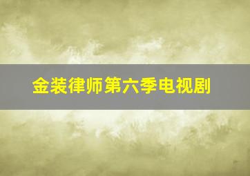 金装律师第六季电视剧