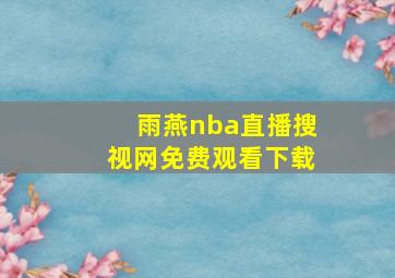 雨燕nba直播搜视网免费观看下载