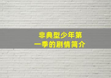 非典型少年第一季的剧情简介