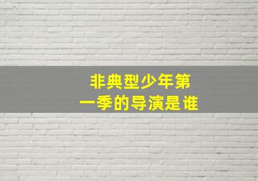 非典型少年第一季的导演是谁