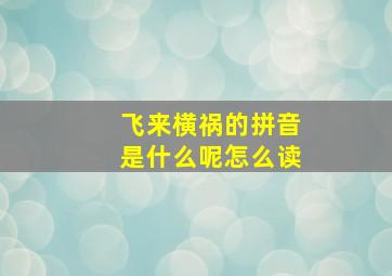 飞来横祸的拼音是什么呢怎么读