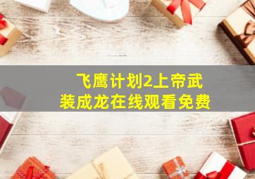 飞鹰计划2上帝武装成龙在线观看免费