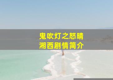 鬼吹灯之怒晴湘西剧情简介