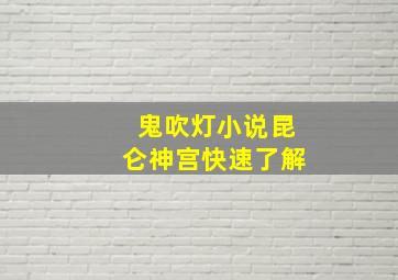 鬼吹灯小说昆仑神宫快速了解