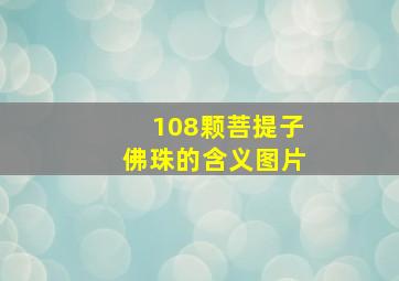 108颗菩提子佛珠的含义图片