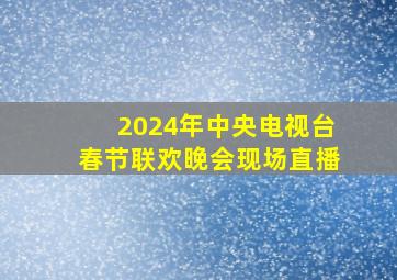 2024年中央电视台春节联欢晚会现场直播