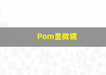 Pom显微镜