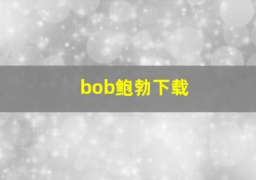 bob鲍勃下载