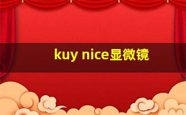 kuy nice显微镜